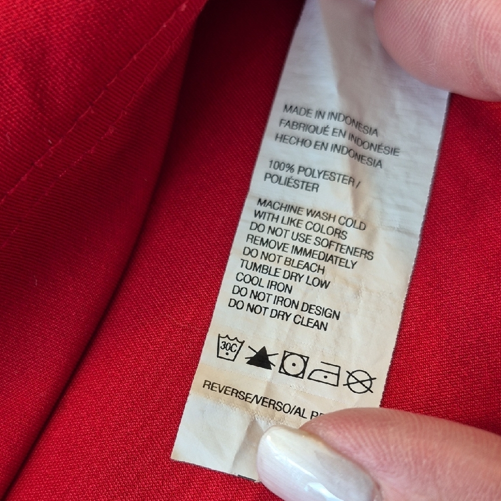 Izod Red Polo Mens Shirt with Striped Collar Short Sleeve - Picture 11 of 15